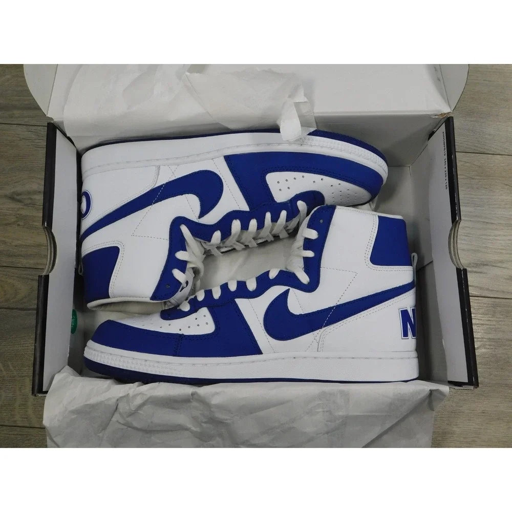 Nike Terminator High White Deep Royal Blue FD4159-100 Men's Size 10.5 New Box